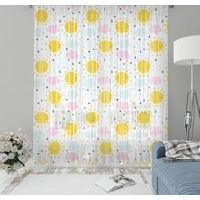 Evmila Çocuk Odası Desenli Tül Perde