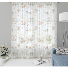 Evmila Çocuk Odası Desenli Tül Perde