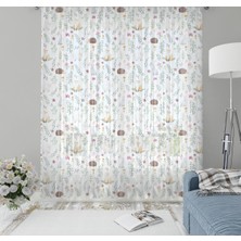 Evmila Çocuk Odası Desenli Tül Perde