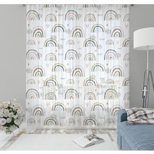 Evmila Çocuk Odası Desenli Tül Perde