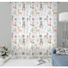 Evmila Çocuk Odası Desenli Tül Perde