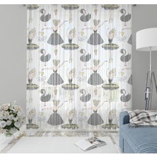 Evmila Çocuk Odası Desenli Tül Perde