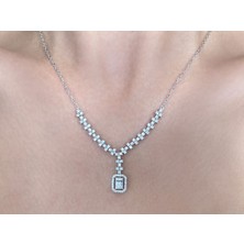 Sirius Baget Pırlanta Taşlı Işık Yolu Kolye