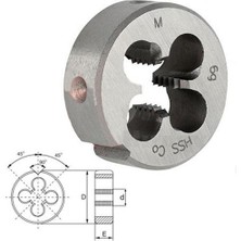 Völkel M1.2 x 0.25 Pafta DIN223 Normal Diş