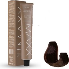 Deluxe Tüp Boya 7.9 Yoğun Karamel 60 ml x 4 Adet + Sıvı Oksidan 4 Adet
