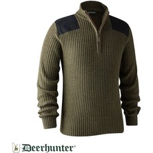Deerhunter Rogaland Yarım Fermuarlı Yeşil Kazak M