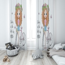 Lolla Evmila Çocuk Odası Desenli Fon Perde