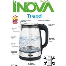 İnova Trend IK-7100 2.2 L Cam Işıklı Kettle