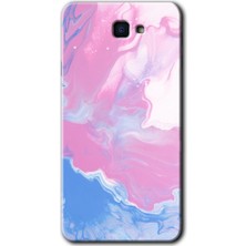 MRC İletişim Samsung Galaxy J7 Prime Kılıf Hd Desen Baskılı Arka Kapak + Temperli Cam - Liquid Lekeler Art