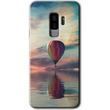 MRC İletişim Samsung Galaxy S9 Plus Kılıf Hd Desen Baskılı Arka Kapak + Temperli Cam - Zeplin