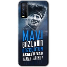 MRC İletişim Vivo Y20 Kılıf Hd Desen Baskılı Arka Kapak - Bozkurt Atatürk