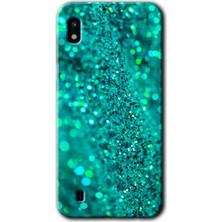 MRC İletişim Samsung Galaxy A10 Kılıf Hd Desen Baskılı Arka Kapak + Temperli Cam - Diamonds