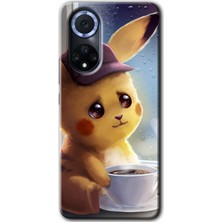 MRC İletişim Huawei Nova 9 Kılıf Hd Desen Baskılı Arka Kapak - Üzgün Pikaçu