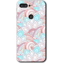 MRC İletişim General Mobile Gm 9 Pro Kılıf Hd Desen Baskılı Arka Kapak + Temperli Cam - Çin Mandala 1