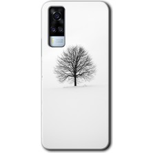 MRC İletişim Vivo Y31 2021 Kılıf Hd Desen Baskılı Arka Kapak - Alone Tree
