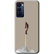 MRC İletişim Tecno Camon 18T Kılıf Hd Desen Baskılı Arka Kapak - İRONMAN-19RPORT