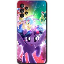 MRC İletişim Samsung Galaxy A73 Kılıf Hd Desen Baskılı Arka Kapak + Temperli Cam - Pony
