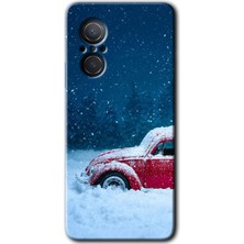 MRC İletişim Huawei Nova 9 Se Kılıf Hd Desen Baskılı Arka Kapak - Karlı Vosvos