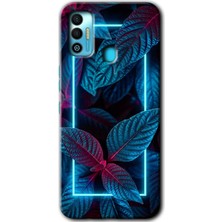 MRC İletişim Tecno Spark 7t Kılıf Hd Desen Baskılı Arka Kapak - Mekanik Yaprak 4