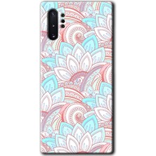 MRC İletişim Samsung Galaxy Note 10 Plus Kılıf Hd Desen Baskılı Arka Kapak + Temperli Cam - Çin Mandala 1