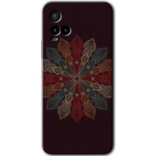 MRC İletişim Vivo Y33S Kılıf Hd Desen Baskılı Arka Kapak - Mandala Flower Wal