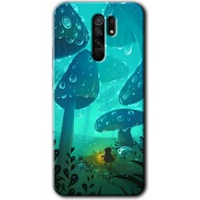 MRC İletişim Xiaomi Redmi 9 Kılıf Hd Desen Baskılı Arka Kapak - Silhoutte Dropss