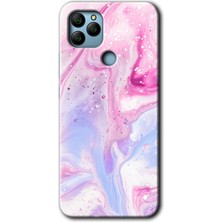 MRC İletişim General Mobile Gm 22 Kılıf Hd Desen Baskılı Arka Kapak + Temperli Cam - K12ARMIŞ Leke