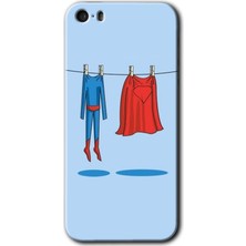 MRC İletişim iPhone 5s Kılıf Hd Desen Baskılı Arka Kapak + Temperli Cam - Izin Günü