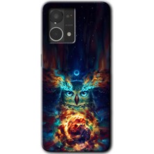 MRC İletişim Oppo Reno 7 4g Kılıf Hd Desen Baskılı Arka Kapak - Ballı Baykuş