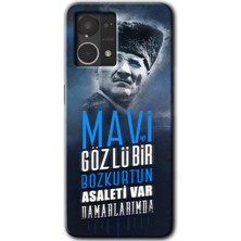 MRC İletişim Oppo Reno 7 4g Kılıf Hd Desen Baskılı Arka Kapak - Bozkurt Atatürk