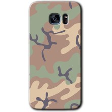 MRC İletişim Samsung Galaxy S7 Edge Kılıf Hd Desen Baskılı Arka Kapak + Temperli Cam - Kamuflaj 29