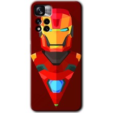 MRC İletişim Xiaomi Redmi Note 11 Pro Plus 5g Kılıf Hd Desen Baskılı Arka Kapak - Iron Man Çizim