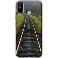 MRC İletişim Tecno Spark 6 Go Kılıf Hd Desen Baskılı Arka Kapak - Tren Yolu