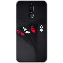 MRC İletişim Huawei Mate 10 Lite Kılıf Hd Desen Baskılı Arka Kapak + Temperli Cam - Full As