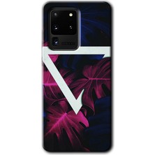 MRC İletişim Samsung Galaxy S20 Ultra Kılıf Hd Desen Baskılı Arka Kapak + Temperli Cam - Mekanik Yaprak