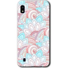 MRC İletişim Samsung Galaxy A10 Kılıf Hd Desen Baskılı Arka Kapak + Temperli Cam - Çin Mandala 1