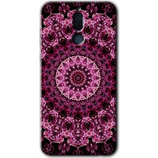 MRC İletişim Huawei Mate 10 Lite Kılıf Hd Desen Baskılı Arka Kapak + Temperli Cam - Mandala Patterns Kaleidoscope