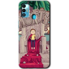 MRC İletişim Tecno Spark 7t Kılıf Hd Desen Baskılı Arka Kapak - Morty