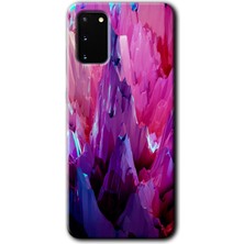MRC İletişim Samsung Galaxy S20 Kılıf Hd Desen Baskılı Arka Kapak + Temperli Cam - 12STRACTION Sharp