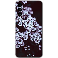 MRC İletişim Samsung Galaxy A13 5g Kılıf Hd Desen Baskılı Arka Kapak + Temperli Cam - Beyaz Çiçek