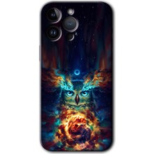 MRC İletişim iPhone 14 Pro Kılıf Hd Desen Baskılı Arka Kapak - Ballı Baykuş