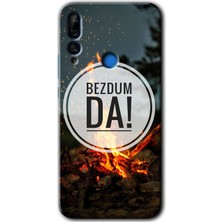MRC İletişim Huawei P Smart Z Kılıf Hd Desen Baskılı Arka Kapak + Temperli Cam - Bezdum Da