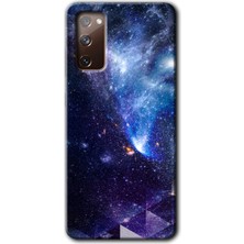 MRC İletişim Samsung Galaxy S20 Fe Kılıf Hd Desen Baskılı Arka Kapak + Temperli Cam - Galaksi