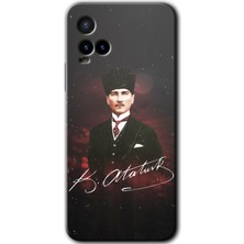 MRC İletişim Vivo Y21S Kılıf Hd Desen Baskılı Arka Kapak - Kemal Atatürk