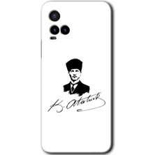 MRC İletişim Vivo Y21S Kılıf Hd Desen Baskılı Arka Kapak - Kemal Atatürk Imza