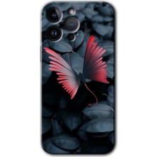 MRC İletişim iPhone 14 Pro Max Kılıf Hd Desen Baskılı Arka Kapak - Dark Butterfly