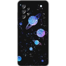 MRC İletişim Samsung Galaxy A33 Kılıf Hd Desen Baskılı Arka Kapak + Temperli Cam - Samanyolu Galaksi