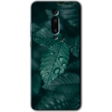 MRC İletişim Xiaomi Mi 9t Kılıf Hd Desen Baskılı Arka Kapak - Yağmurlu Yaprak