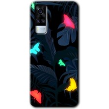 MRC İletişim Vivo Y51 Kılıf Hd Desen Baskılı Arka Kapak - Lighter Butterfly
