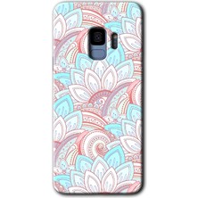 MRC İletişim Samsung Galaxy S9 Kılıf Hd Desen Baskılı Arka Kapak + Temperli Cam - Çin Mandala 1